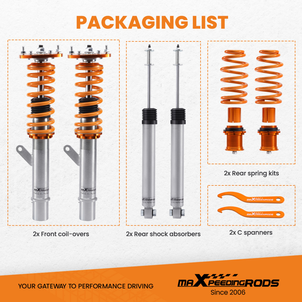 Street Coilover Suspension kit compatible for VW Volkswagen Golf VII 2012–2020