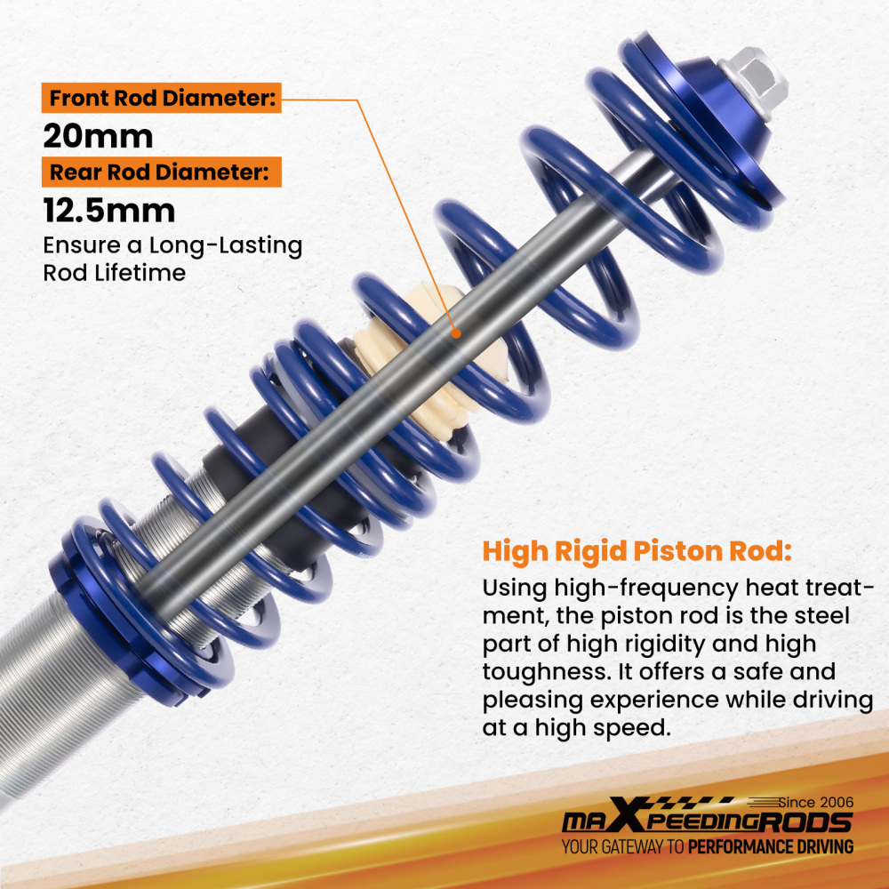 Coilover Kit Coilovers compatible for VW Jetta GolfMk1 Suspension Struts Shock Absorber