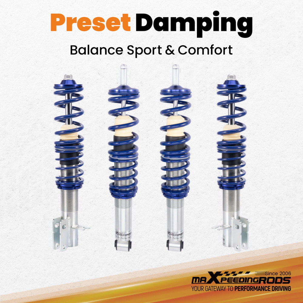 Coilover Kit Coilovers compatible for VW Jetta GolfMk1 Suspension Struts Shock Absorber