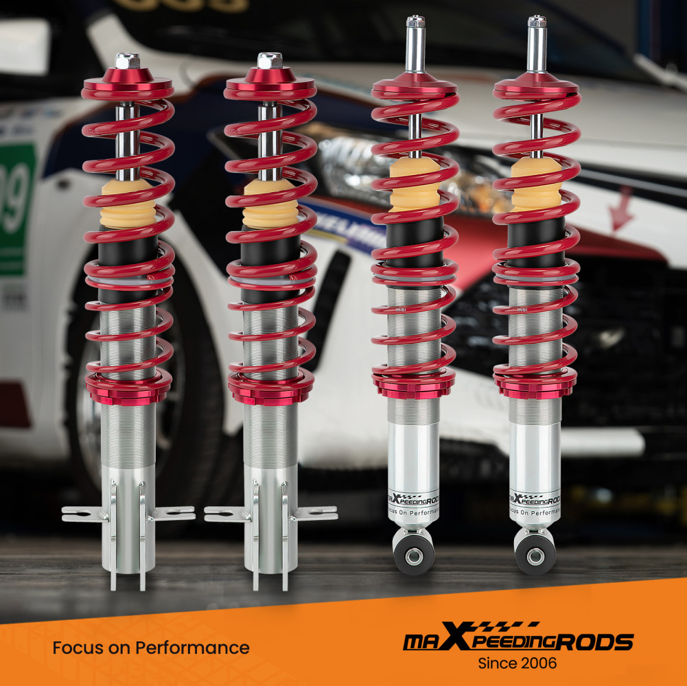 Combinés Filetés compatible pour VW Golf 1 Jetta Mk1 Pickup Rabbit Réglable Suspensionkit d'abaissement