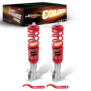 2X Front Coilovers+ 2X Spanners compatible for VW Golf mk1 Scirocco 1975-1984