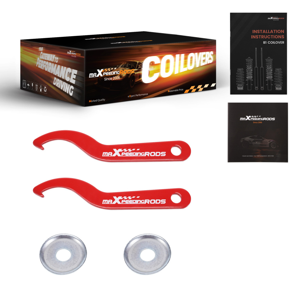 Coilover Sospensione compatibile per VW Golf MK1 inkl Cabrio 1979-84 Suspension Shock Lowering Kit