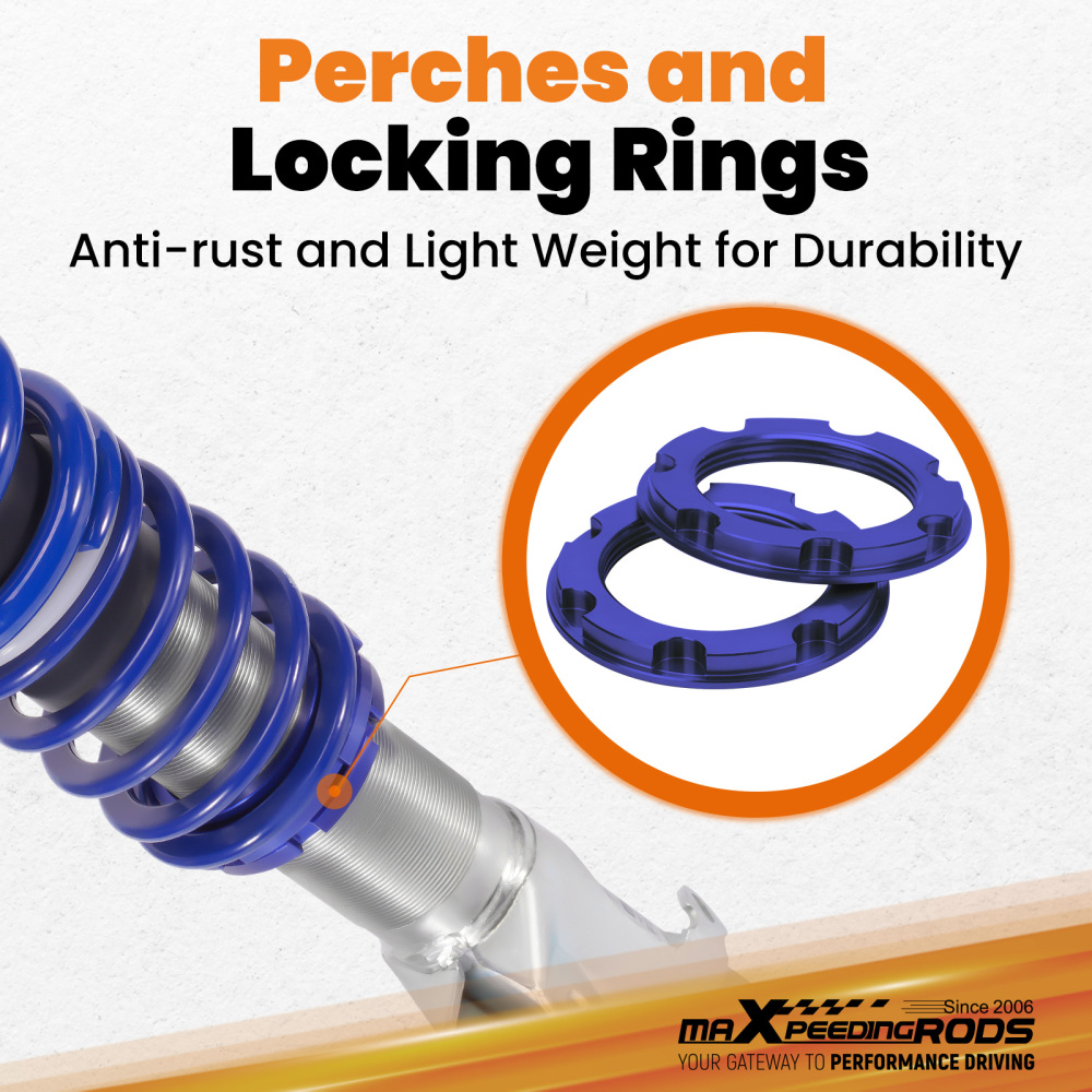 Amortisseurs Combines Filetes compatible pour VW Golf 2 Golf 3 1985-2000 Jetta  Suspensions