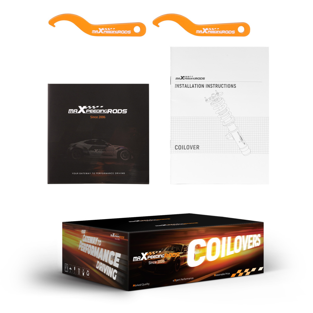 Combinés Filetés compatible pour VW Golf MK2 MK383-92 compatible pour VolksWagen Corrado kit dabaissement