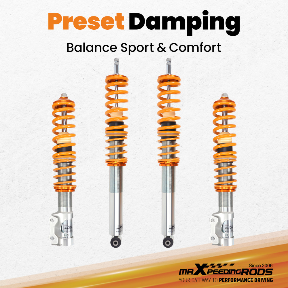 Compatible for VW Golf 2 MK2 MK3 MK4 Vento Corrado Shock Absorber Coilovers Struts Lowering Kit