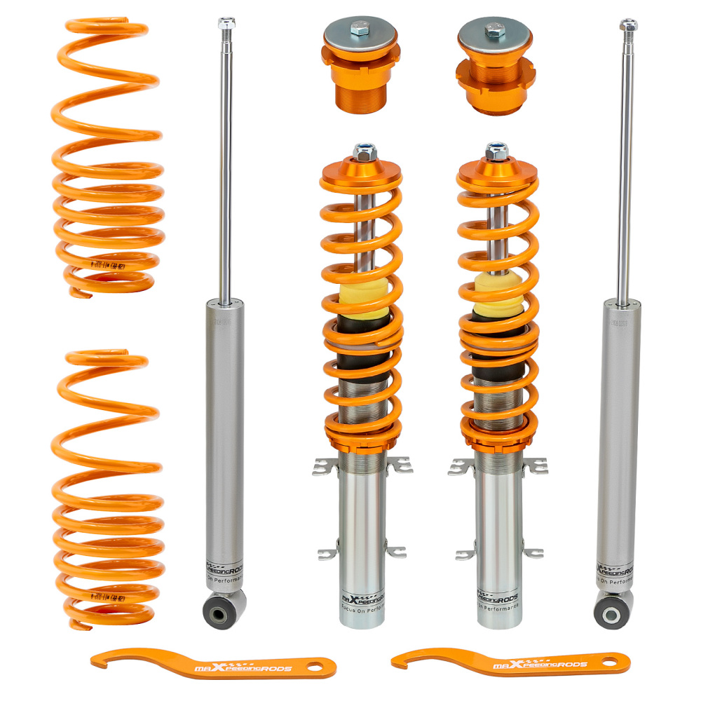 Amortiguador Suspensión roscada compatible para VW GOLF 4 GTI TDI 2.3 V5  compatible para Seat Leon Coilover