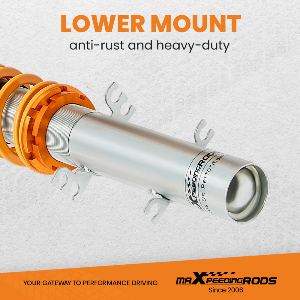 Compatible for VW Volkswagen Golf MK4 1J Adjustable Suspension Strut Springs Kit Coilovers Lowering Kit