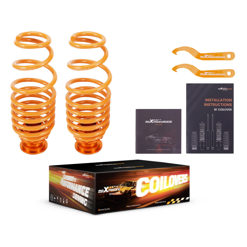 KIt Assetto a Ghiera Ammortizzatori compatibile per VW Golf 4 MK4 1J 1998-2007 compatibile per Seat Leon 1M