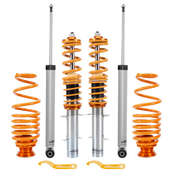 KIt Assetto a Ghiera Ammortizzatori compatibile per VW Golf 4 MK4 1J 1998-2007 compatibile per Seat Leon 1M
