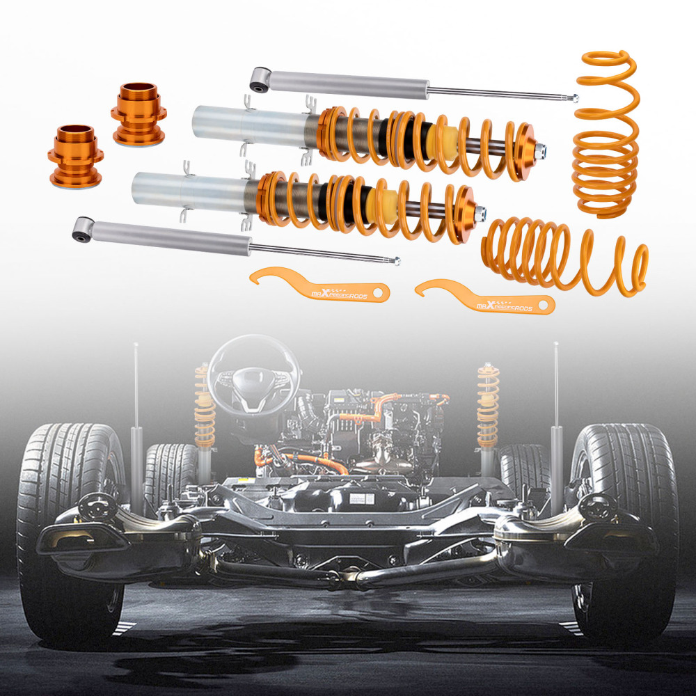Maxpeedingrods Street Coilover Kit Compatible For VW Golf MK4 1998-2007 Jetta 99-04 FWD