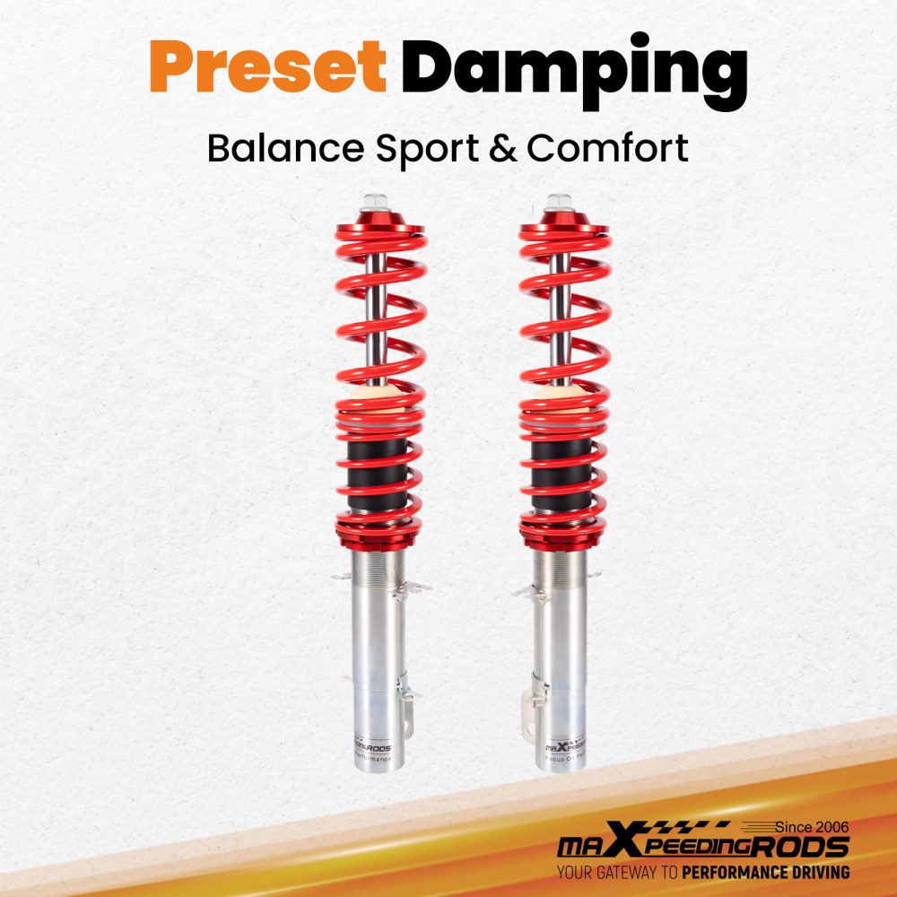 Front Coilovers compatible for VW GOLF IV 1J1 compatible for SEAT LEON 1M1 compatible for VW NEW BEETLE 9C1 1C1 1997-2010
