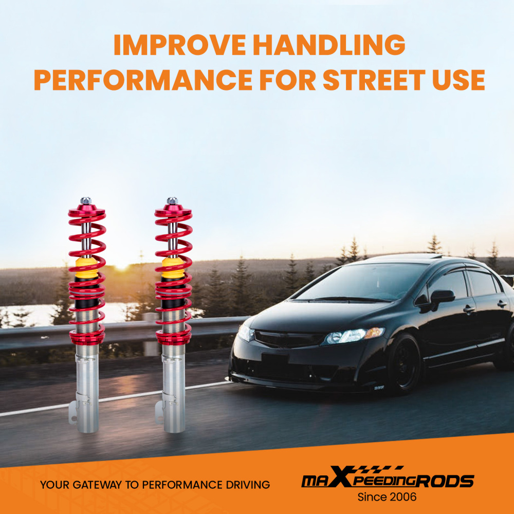 Coilovers Compatible for VW GOLF IV (1J1) Compatible for FWD 1998-2007 Lowering Kit compatible for VW GOLF IV (1J1) Compatible for FWD 1998-2007