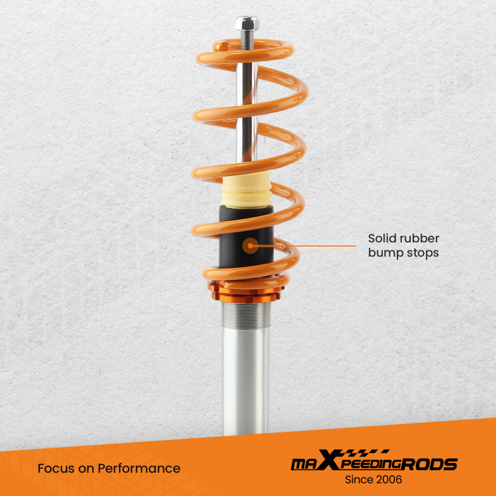 Adjustable Height Spring Strut Coilovers Kit compatible for VW MK6 compatible for Golf GTI 2010-2014 lowering kit