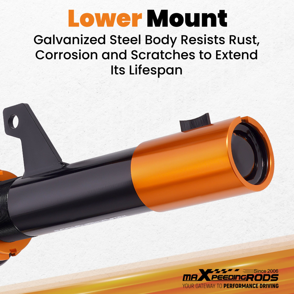 Street Coilovers Suspension Kit compatible for VW Golf Mk5 MK6 2.0 TDI TFSi GTi 2003-2013