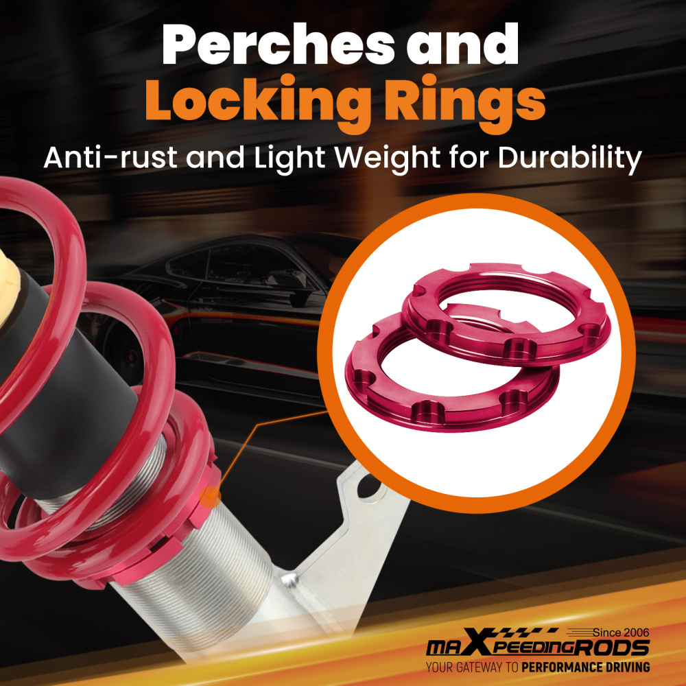 Front Coilovers compatible for VW Golf Mk6 Hatchback 2WD TDi TDi GTD 2008-2013