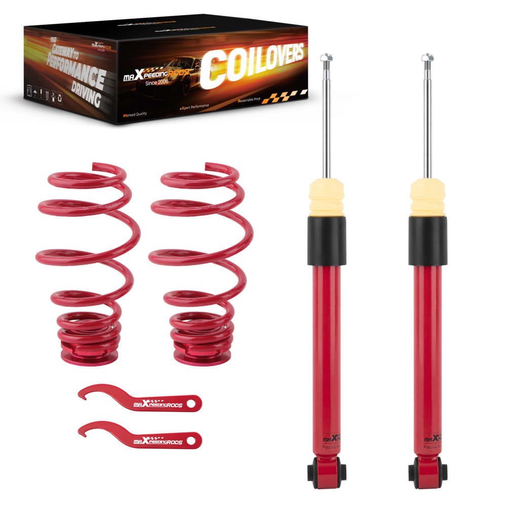 MaXpeedingrods Rear Coilovers Lowering Kit compatible for VW MK5 Rabbit Jetta GTI 2006-2009