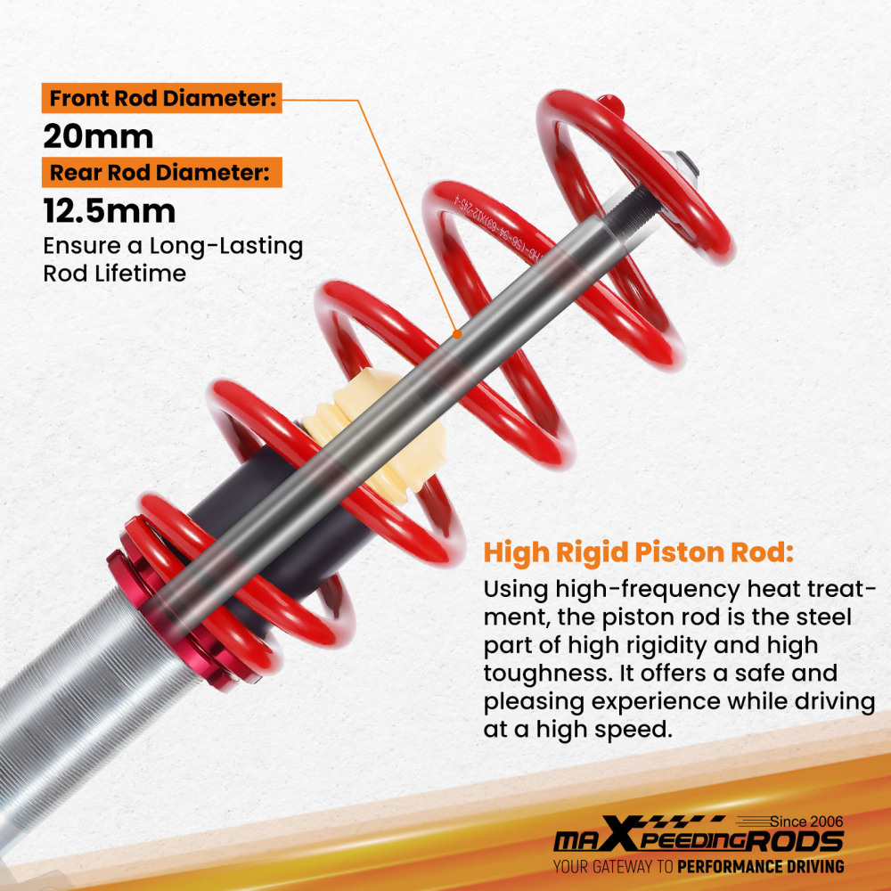 Coilover compatible for Audi VW Golf MK5 MK6 MKV 1K1 Suspension Coilovers Struts Absorber