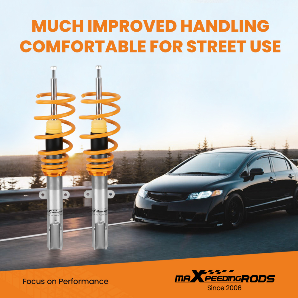 Coilover Shock Absorbers compatible for Renault Clio 3 MK3 2005 to 2012 1.6 1.5 dCi