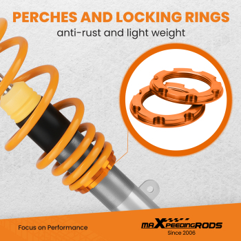 Kit Suspension Combine Fileté Compatible pour Renault Clio 3 MK3 2005 a 2012 Réglable