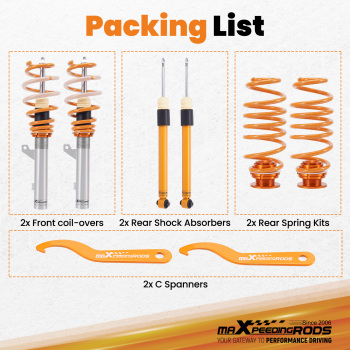 Coilovers Adjustable Lowering Coils for VW Golf MK8 Hatchback 2020-2022 FWD