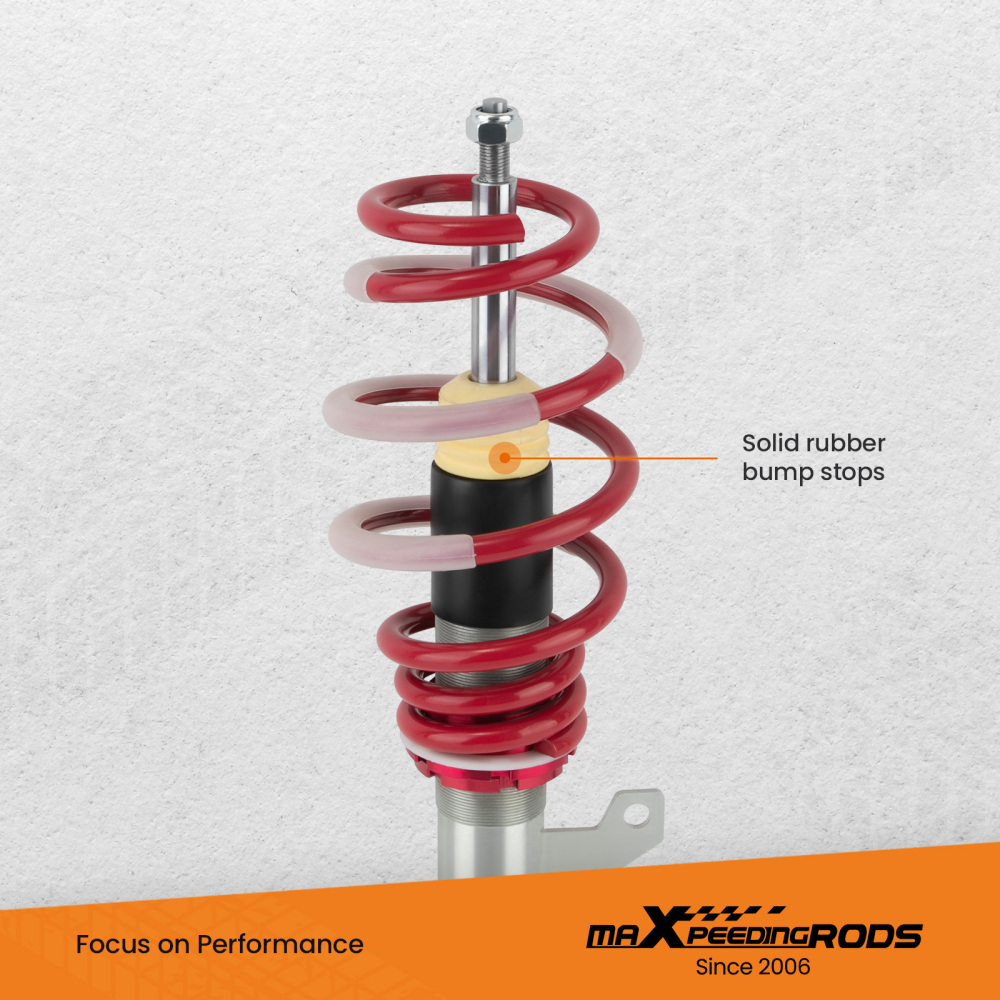 Coilovers Adjustable Lowering Coils compatible for VW Golf MK8 Hatchback 2020-2022 compatible for FWD