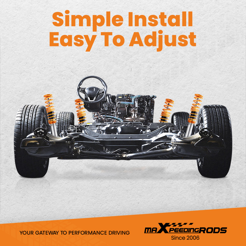 Combinés Fileté Amortisseur compatible pour Mazda MX5 MK1 Type 90-98 Réglable Coilover Kitkit dabaissement