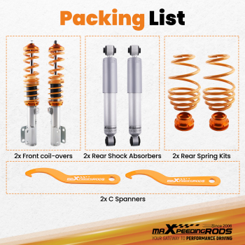 Coilover Adjustable Suspension compatible for Vauxhall / Opel Astra G Mk4 T98 Zafira A lowering kit