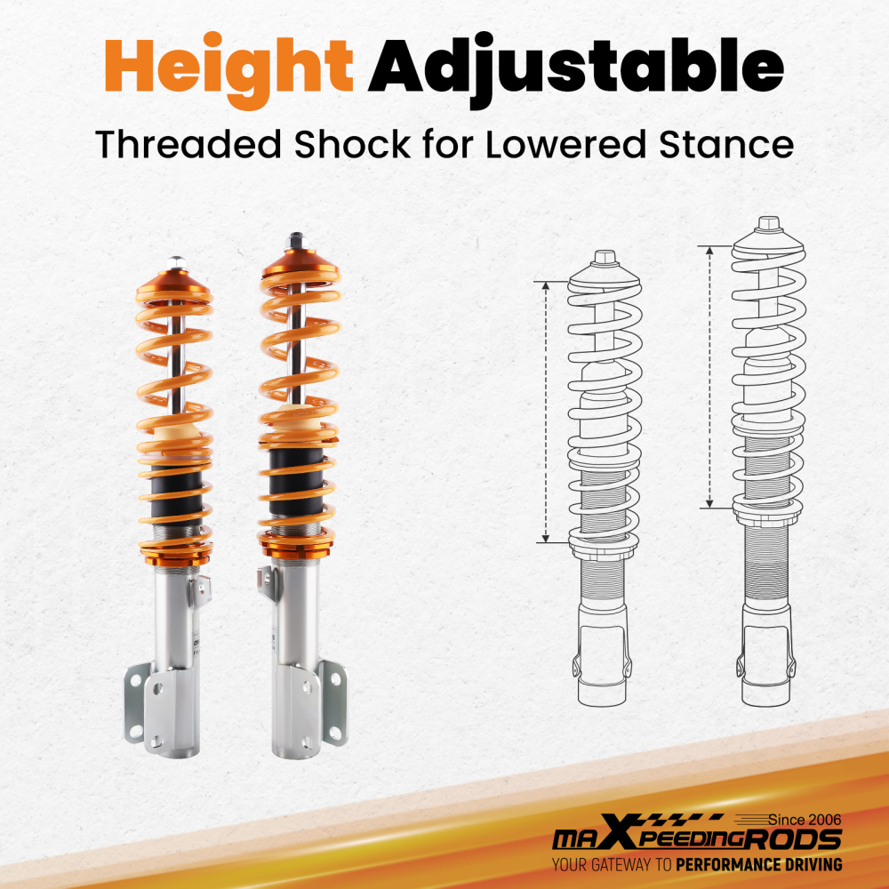 Coilover Adjustable Suspension compatible for Vauxhall / Opel Astra G Mk4 T98 Zafira A lowering kit