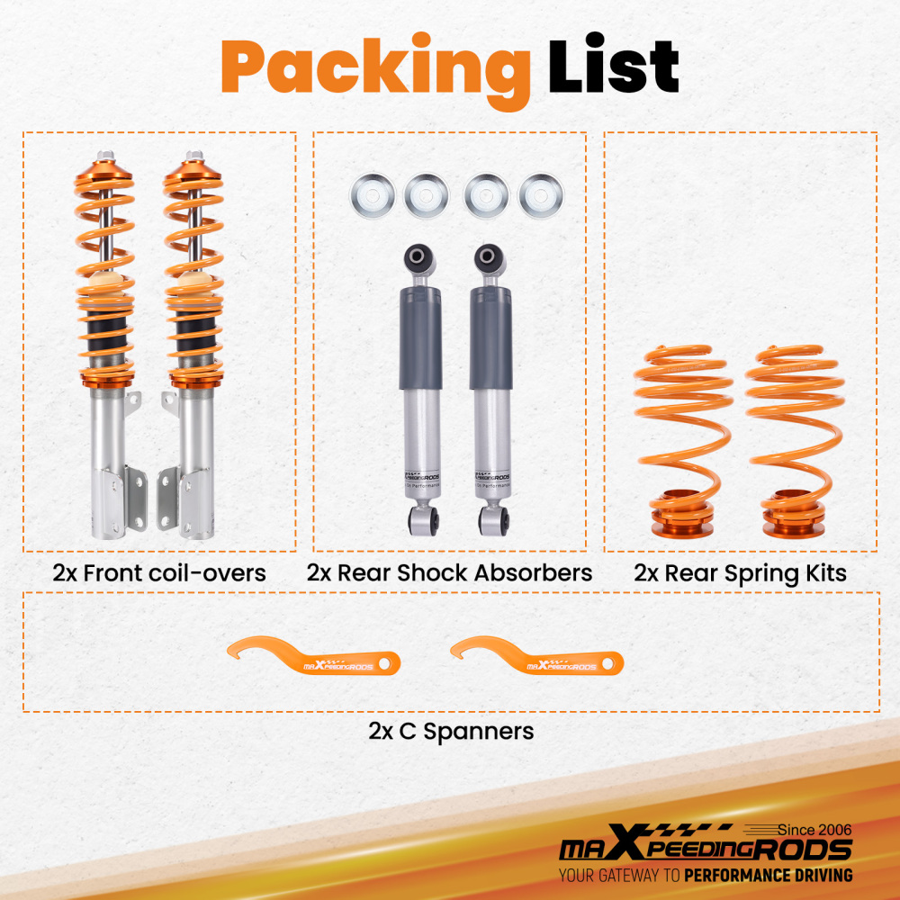 Coilover Suspension Kit compatible for Vauxhall Astra G MK4 All Inc Coupe Estate GSI SPK