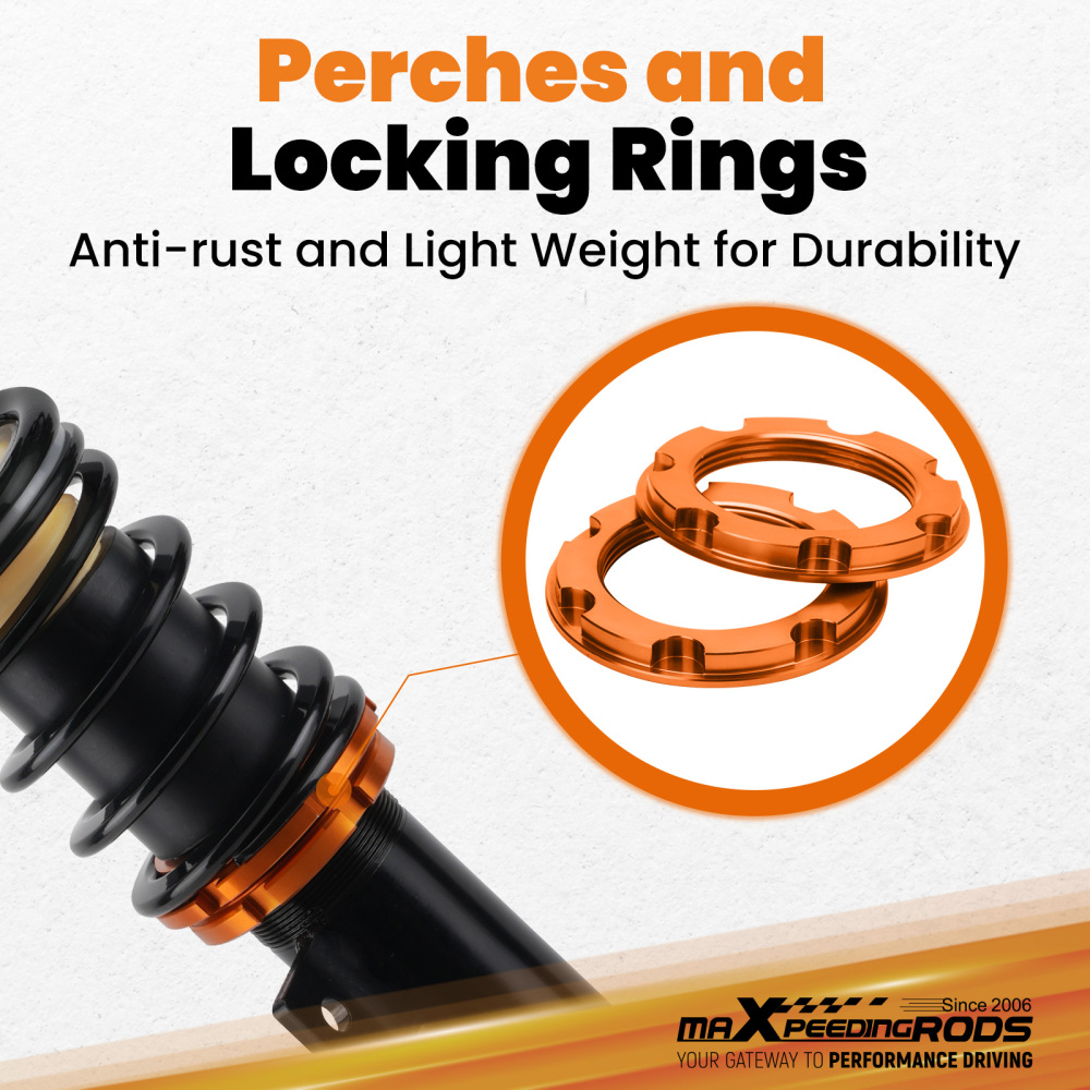 Coilover Kit compatible for Peugeot 207 Hatch 2006-2014 1.4, 1.6 PetrolDiesel