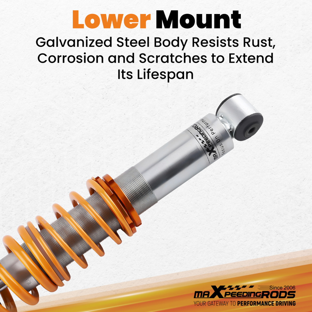 Compatible for VW POLO 6N2 Coilover Suspension Lowering Kit Spring Struts 2000