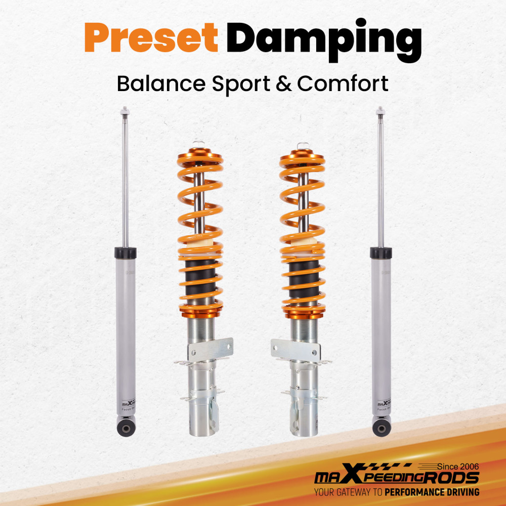 Coilover Coilovers compatible for VW Polo Mk5 6R 6C compatible for Seat Ibiza 6P8 6J8 Coil Shock Absorber