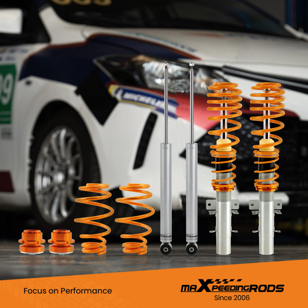 Coil Spring Coilovers Kit compatible for VW POLO MK4 (9N_) 10/2001-10/2014 hatchback lowering kit