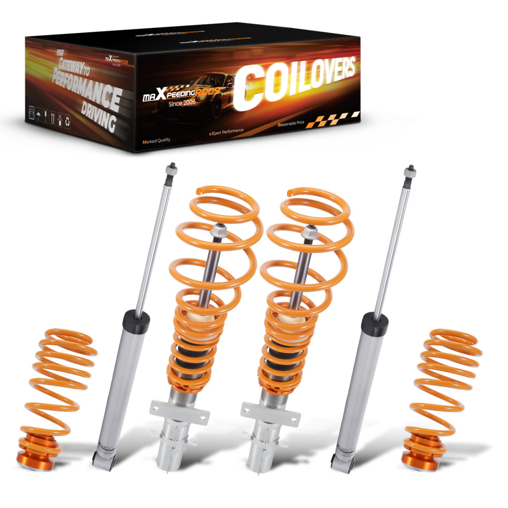 Suspension compatible for Volkswagen Polo MK4 9N /Compatible for SKODA FABIA MK1 Coilovers Absorber Shock Lowering Kit
