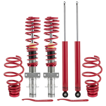 Coil Spring Suspension Absorber Coilovers Kit compatible for VW POLO MK4 (9N_) 10/2001-10/2014 hatchback lowering kit