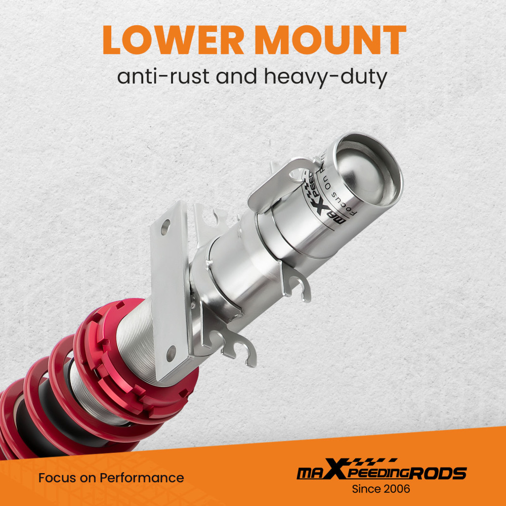 Coil Spring Suspension Absorber Coilovers Kit compatible for VW POLO MK4 (9N_) 10/2001-10/2014 hatchback lowering kit