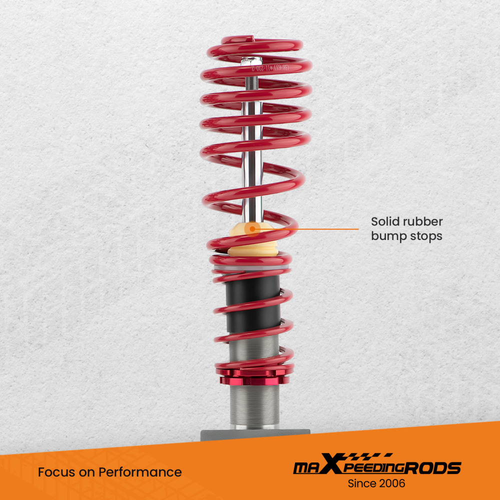 Coil Spring Suspension Absorber Coilovers Kit compatible for VW POLO MK4 (9N_) 10/2001-10/2014 hatchback lowering kit