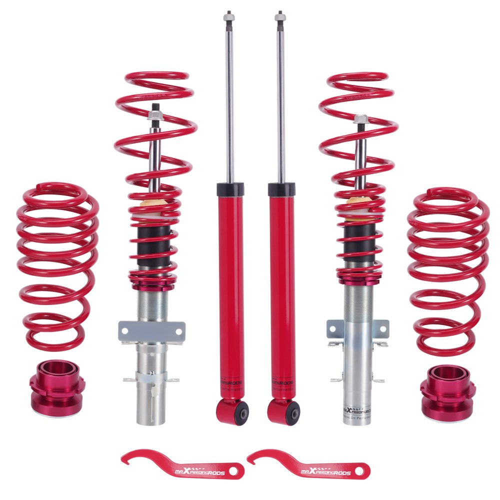 Coilover compatible for VW Polo MK4 Typ 9n 2001–2009 Adjustable Suspension Coilovers Lowering Kit