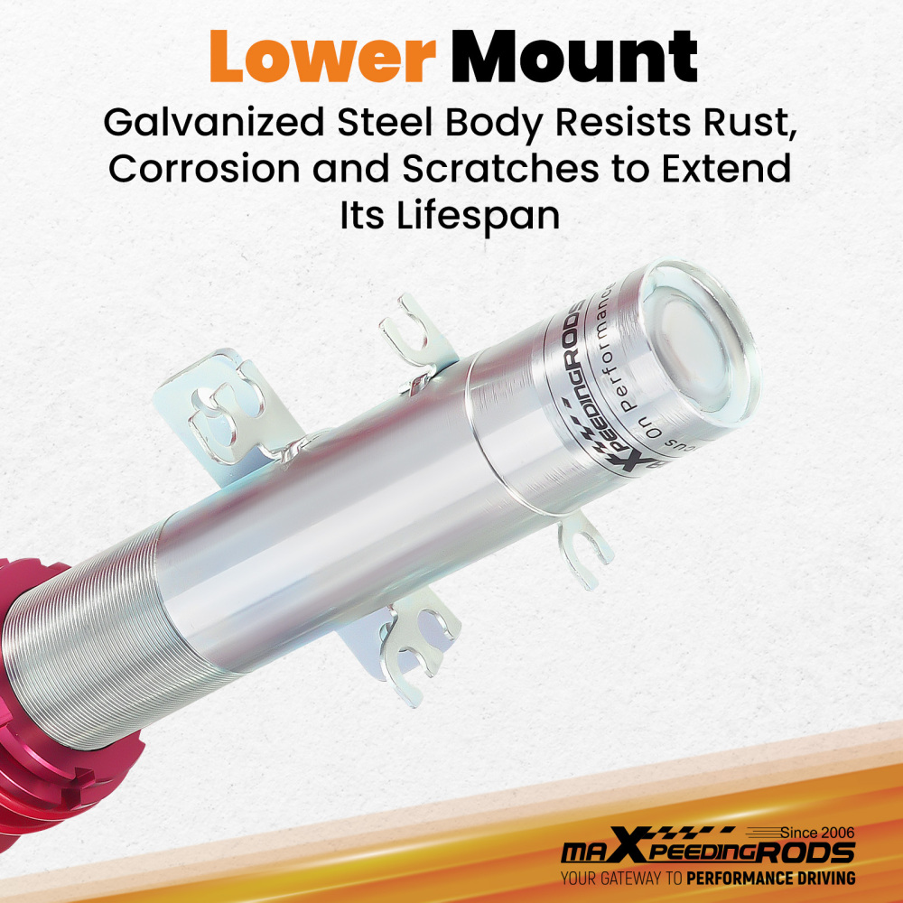 Coilover compatible for VW Polo MK4 Typ 9n 2001–2009 Adjustable Suspension Coilovers Lowering Kit