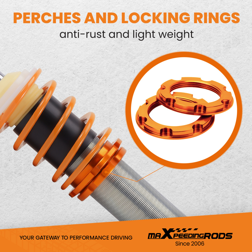 Coilover Suspension Set compatible for Chrysler 300 compatible for 300C compatible for Dodge Challenger 2.7 5.7lL V6 compatible for V8 Lowering Kit