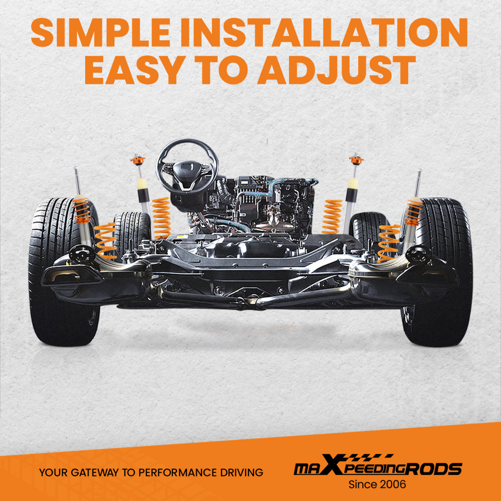 Coilover Suspension Set compatible for Chrysler 300 compatible for 300C compatible for Dodge Challenger 2.7 5.7lL V6 compatible for V8 Lowering Kit