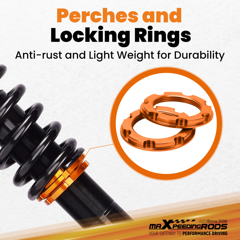 4pcs Coilovers Kit compatible for Alfa Romeo 147 937 00-10 156 (932) 1997-2007 3.2 GTA 1.9