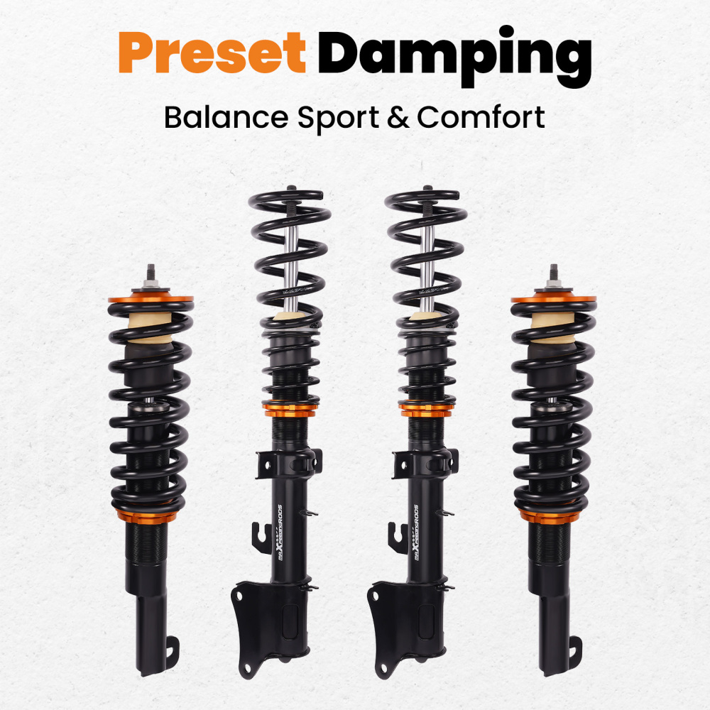 4pcs Coilovers Kit compatible for Alfa Romeo 147 937 00-10 156 (932) 1997-2007 3.2 GTA 1.9