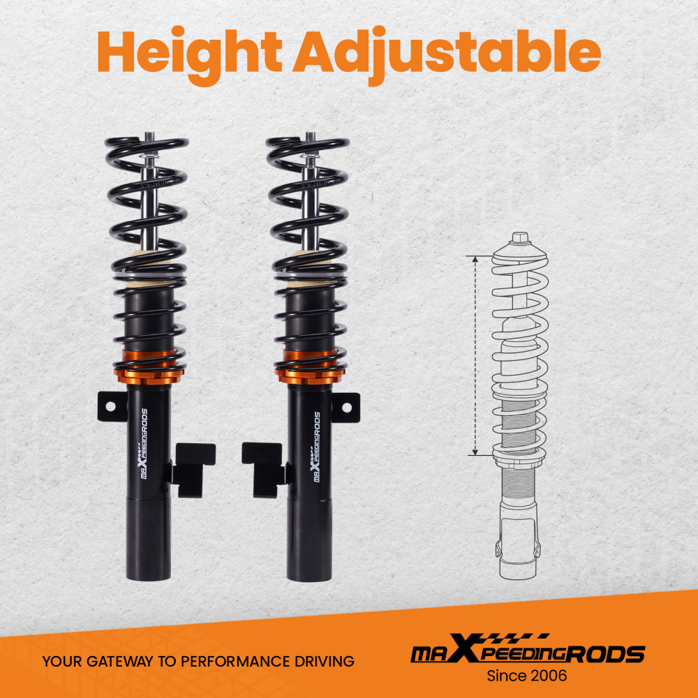 Coilover Suspension Kit compatible for Ford Focus MK2 2005-2010 ST ST225 Shock Strut Spring
