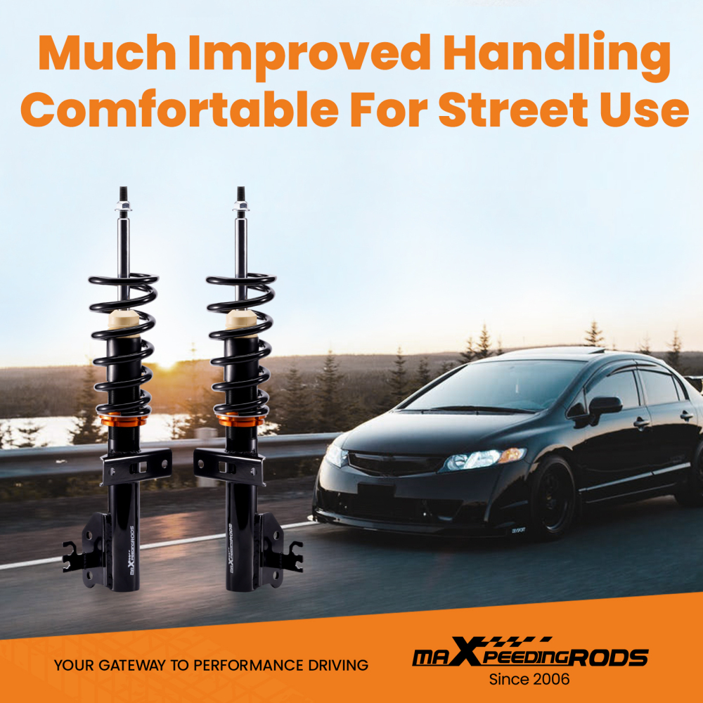 Coilovers Kit compatible for VW Transporter T5 T6 T32 1.9 2.0 2.5 TDi 3.2 V6 2003-2019