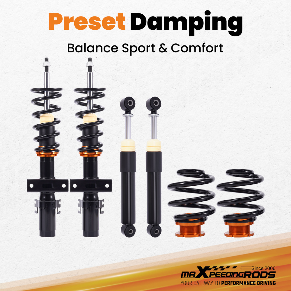 Compatible for VW Transporter MK 5 T5 +T6 T28 -T30 2003-2015 Coilover Suspension KitLowering Kit