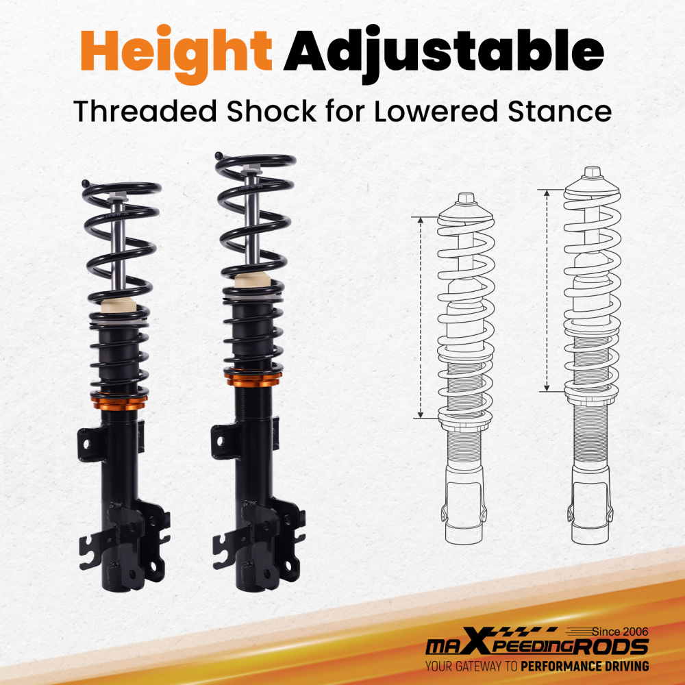 Street Coilovers compatible for Vauxhall Vectra C Saloon Hatch 2WD 2002-2008 CDTI