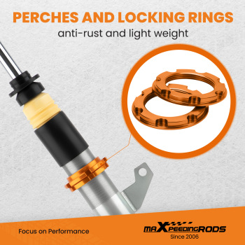 Amortisseurs Combinés Filetés compatible pour VW CADDY 3 04-15 CADDY 4 1.2 TSI 1.6 TDI