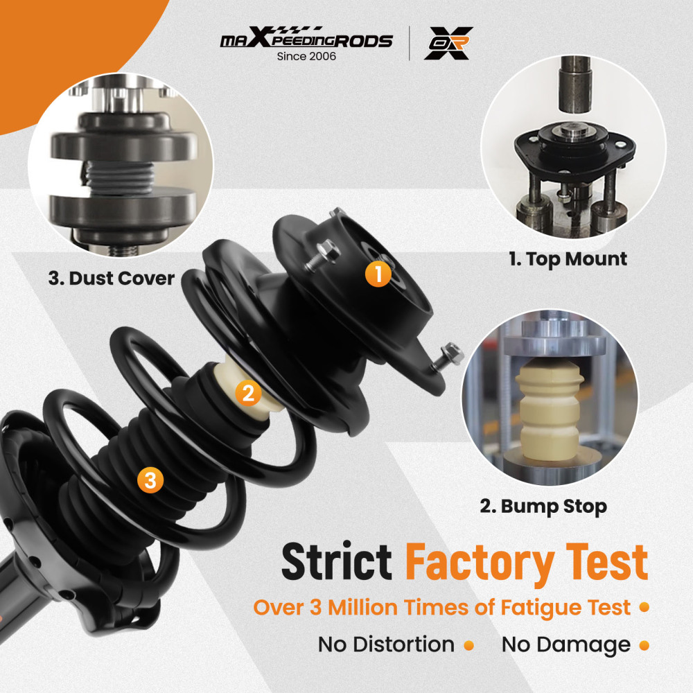 MaXpeedingrods Front Struts + Control Arms compatible for Subaru Forester 2009-2013 2.5L