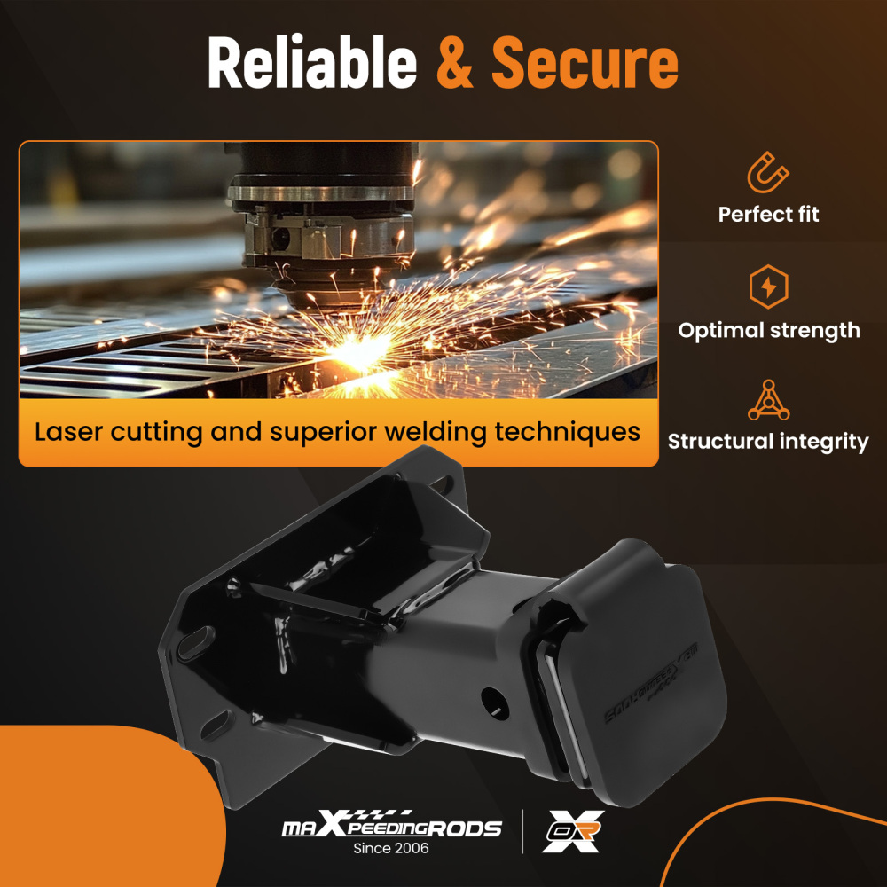 Steel Front Towing Hitch compatible for Polaris Ranger XP Kinetic Ultimate 2023-UP 2inch